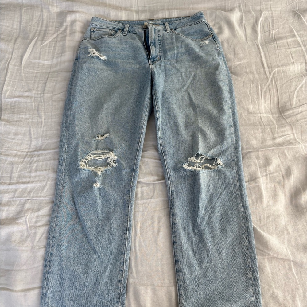 Madewwll Curvy Mom Jean in Light Blue Denim